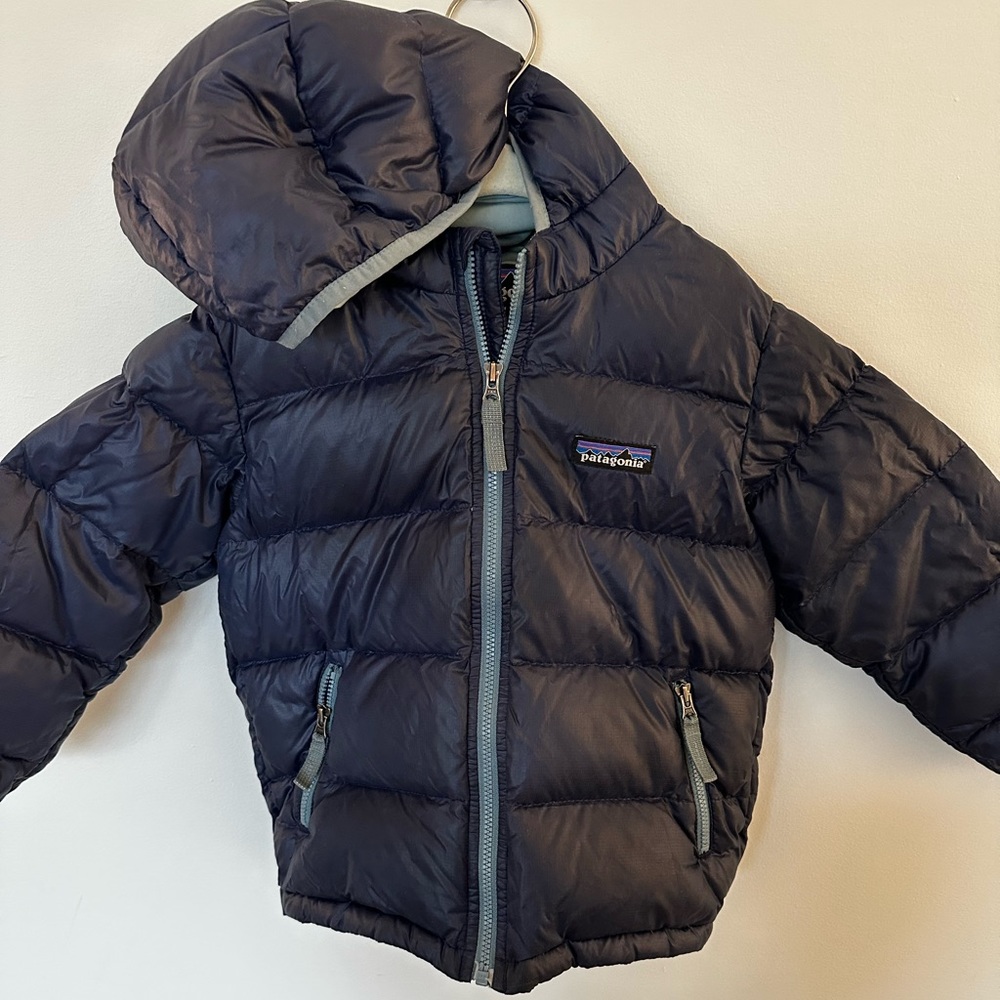 Patagonia Toddler 3T Puffer Hi Loft Down Sweater Blue Jacket